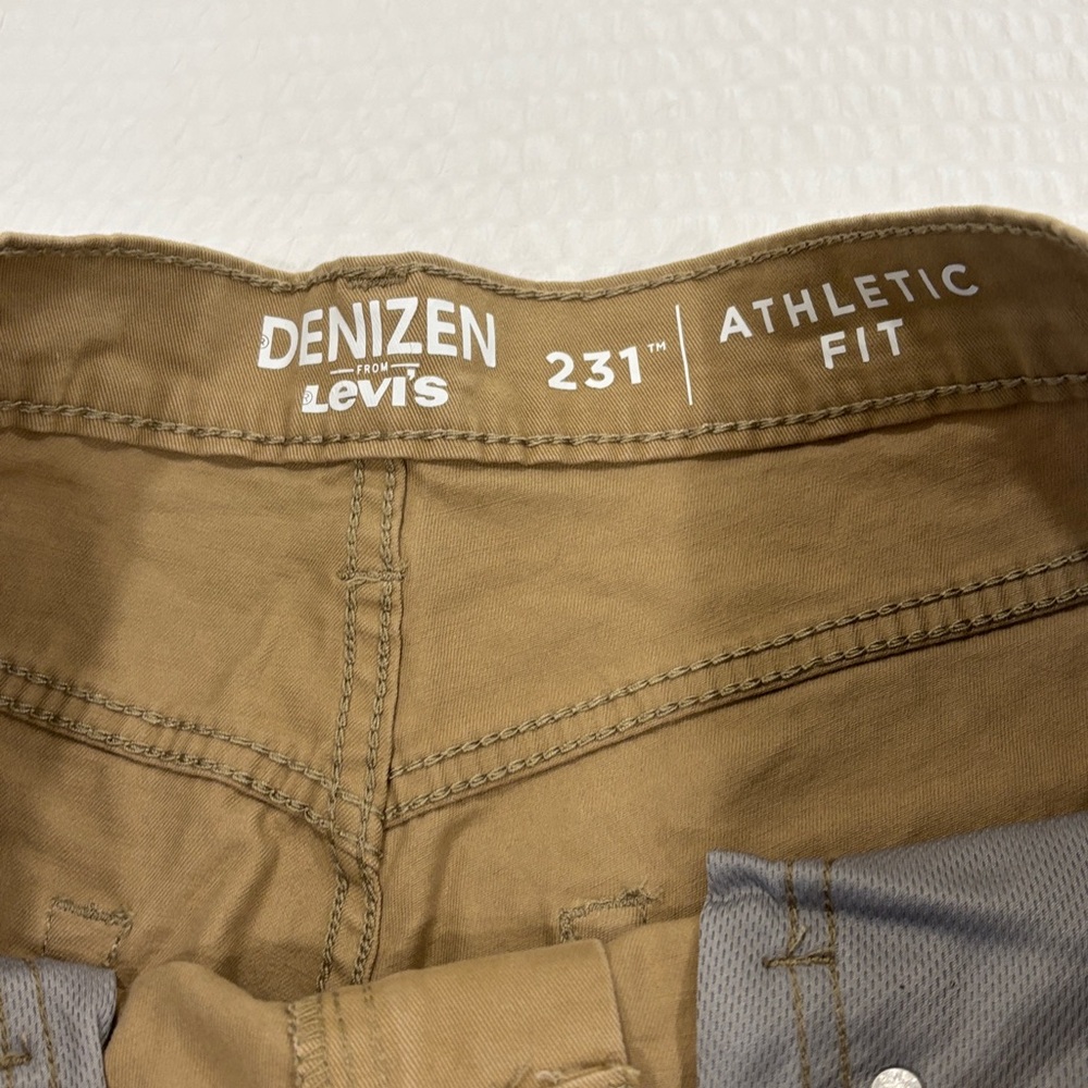 Levi's denizen 231 athletic fit Men's Brown Chinos waist 33 length 30 - Picture 3 of 7